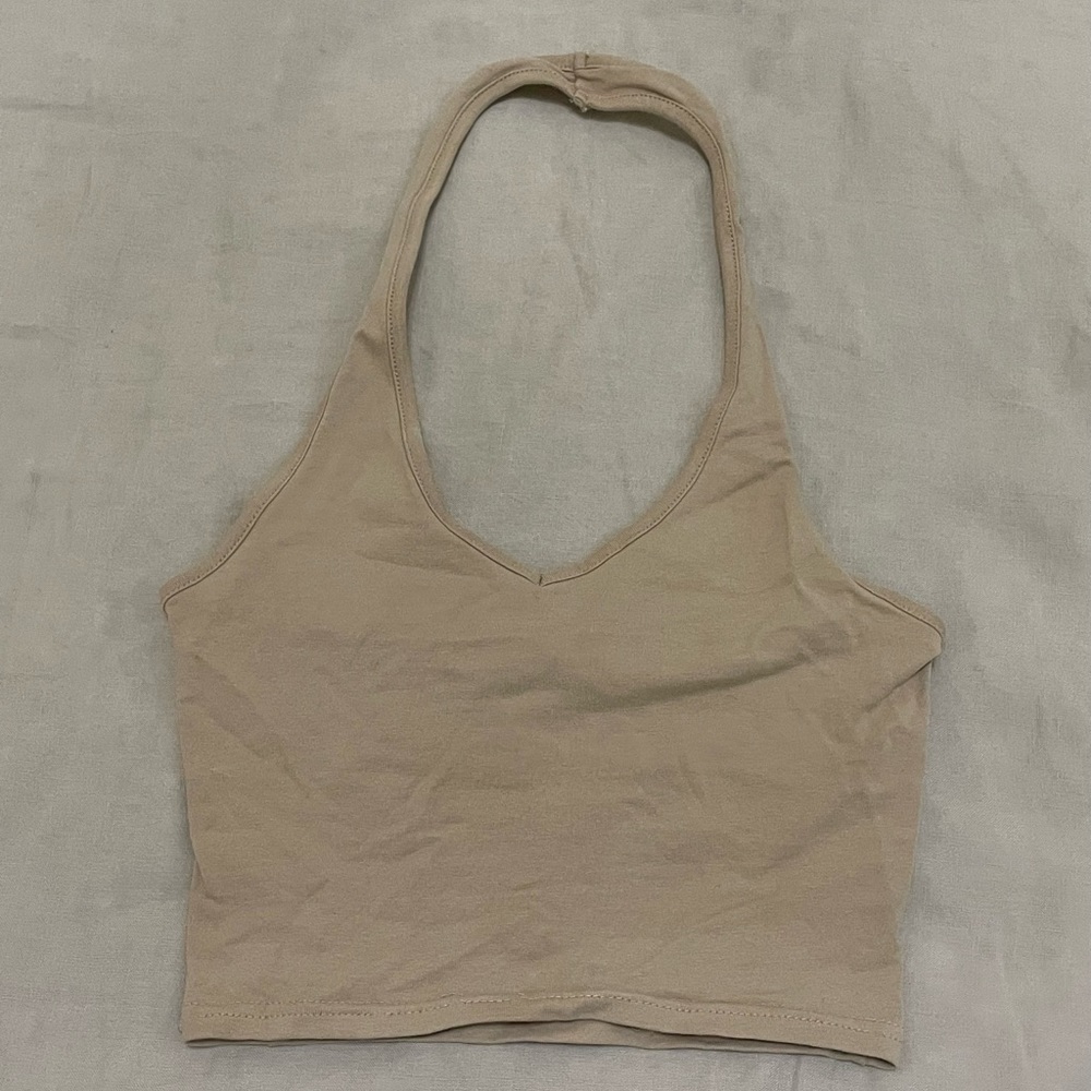 Tan halter top